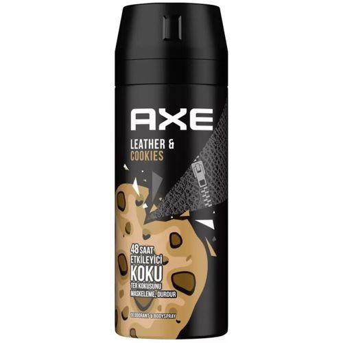 2 Adet Axe Erkek Sprey Deodorant Leather & Cookies 48 Saat Etkileyeci Koku 150 ml