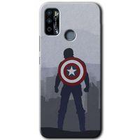 İnfinix Hot 9 Play Kılıf HD Desen Baskılı Arka Kapak - Captain Avenger