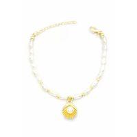 İnci Bileklik - Altın