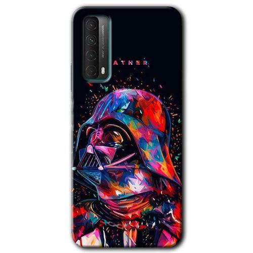 Potkal Hediye Fabrikası Huawei P Smart 2021 HD Baskılı Kılıf + 9D Tam Ekran Koruyucu - Father Vader