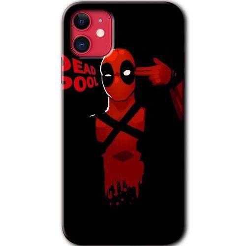 iPhone 11 Kılıf Kapak - DeadPool 4 +Hayalet Ekran Yandan Gözükmez