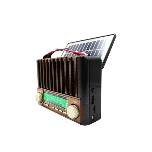 Ktf-1428 Nostaljik Solar Enerjili Bluetooth Speaker – Radyo, Sd/usb Mp3 Çalar, Güçlü Taşınabilir Hoparlör