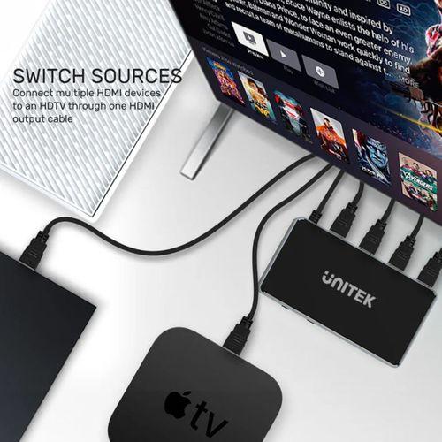 UNITEK 4K HDMI SWITCH 5 IN 1 OUT (V1110A)