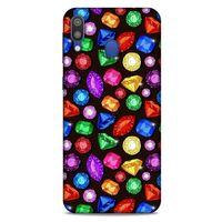 Samsung Galaxy M20 Kılıf Baskılı Özel Seri Taşlı (5) Koruma Kabı