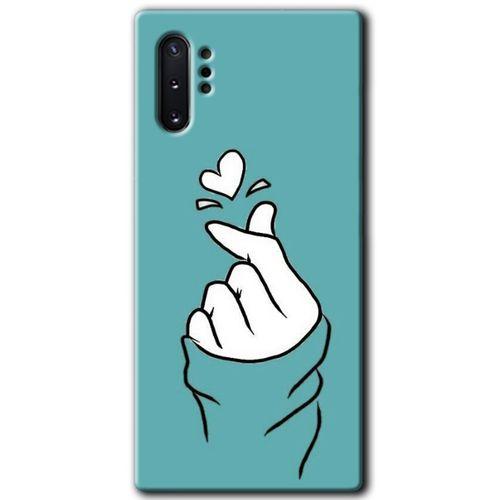 Potkal Hediye Fabrikası Samsung Galaxy Note 10 Plus HD Baskılı Kılıf + 9D Tam Ekran Koruyucu - Mutluluk