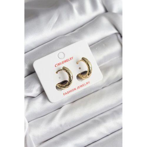 14K Gold Renk Kaplama CM Kadın Küpe