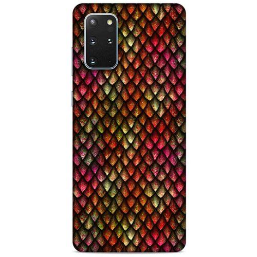 Samsung Galaxy S20 Plus Kılıf Dragons (8) Baskılı Kılıf Ejderha Deri Pembe