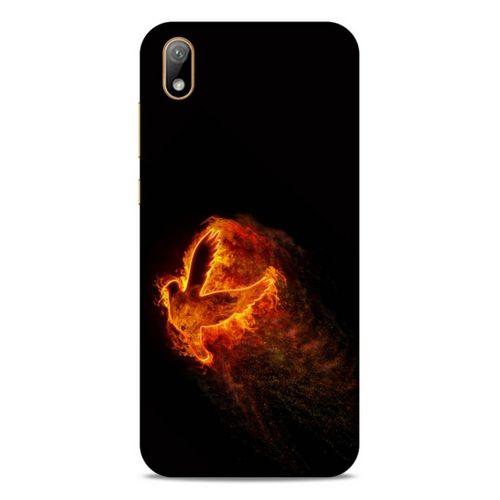 Lopard Huawei Y5 2019 Uyumlu Kılıf FireX (30) Silicone Case Ateş Kartal