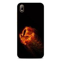 Lopard Huawei Y5 2019 Uyumlu Kılıf FireX (30) Silicone Case Ateş Kartal