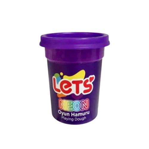 Lets Oyun Hamuru 110Gr Neon Mor - 4 adet