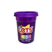 Lets Oyun Hamuru 110Gr Neon Mor - 4 adet
