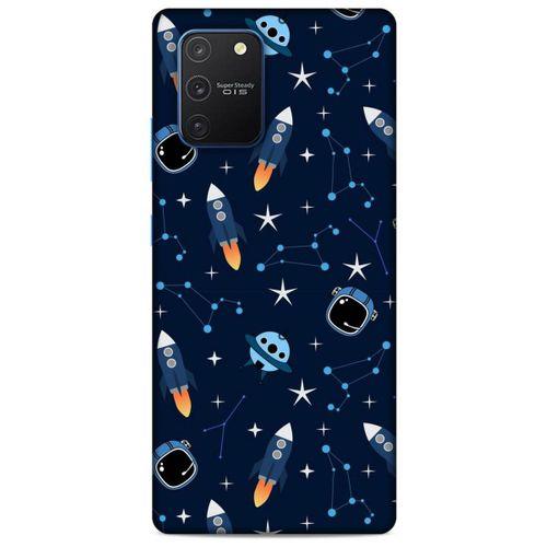 Samsung Galaxy S10 Lite Uyumlu Kılıf Mavi Delisi (22) Tam Koruma Kılıfı Astronot