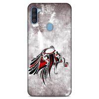 Lopard Samsung Galaxy A11 Uyumlu Kılıf Tattoo's (43) Thin Fit Kılıf Pipolu Kızılderili