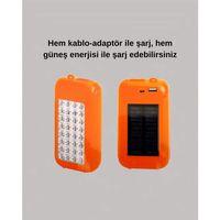 Güneş Enerjili Led Powerbank Işıldak – 10000 Mah, Su Geçirmez, 32 Led, Taşınabilir Tasarım