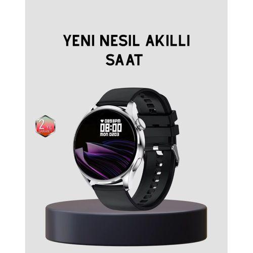 Gps’li Akıllı Saat 500 Mah Batarya Sesli Arama Bildirim Nabız Ölçer Spor Takipli