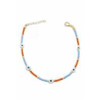 Nazar Boncuklu Halhal - Beyaz