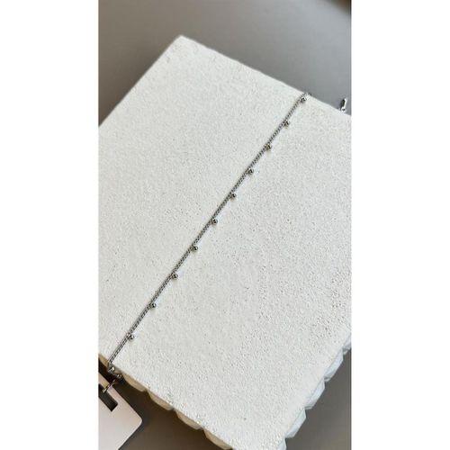 Boncuklu Yıldız Bileklik - Gümüş