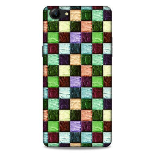 Oppo A79 Kılıf Patchwork (6) Silikon Kılıf Su Yeşili