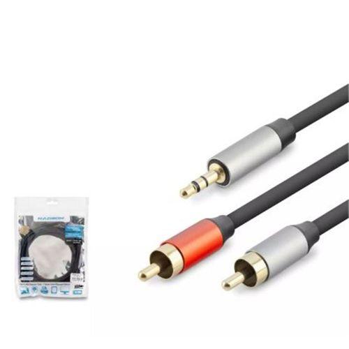 Hadron Hdx1074 3.5mm To 2rca Kablo 2lıne Gold 3m Siyah
