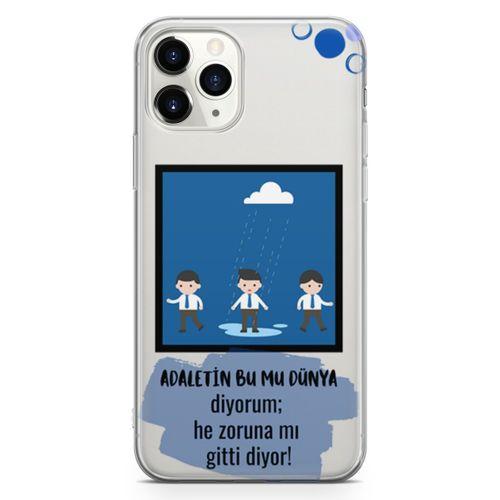 Apple iPhone 11 Pro Kılıf Adaletin Bumu Dünya Arka Kapak Koruma Desenli Full Koruyucu