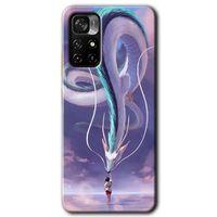 Xiaomi Redmi Note 11T HD Baskılı Kılıf + 9D Tam Ekran Koruyucu - Dragon Snake