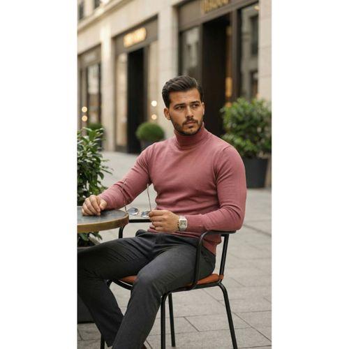 Erkek Boğazlı Yaka Uzun Kollu Triko