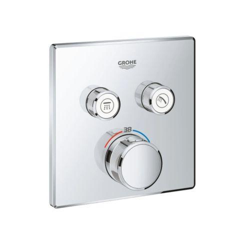 Grohe Grohtherm SmartControl İki Fonksiyon Akış Kontrol Ankastre Termostatik Duş Bataryası 29124000