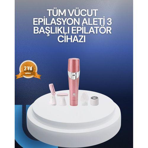 Yüz Ve Vücut Tüy Temizleme Makinesi 3 Farklı Başlıklı