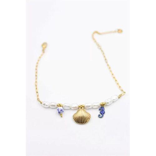 Deniz Kabuğu Halhal - Altın