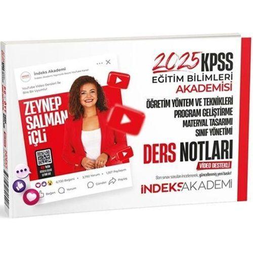 2025 KPSS Eğitim Bilimleri Öğretim Yöntem ve Teknikleri Program Geliştirme Video Ders Notları İndeks Akademi