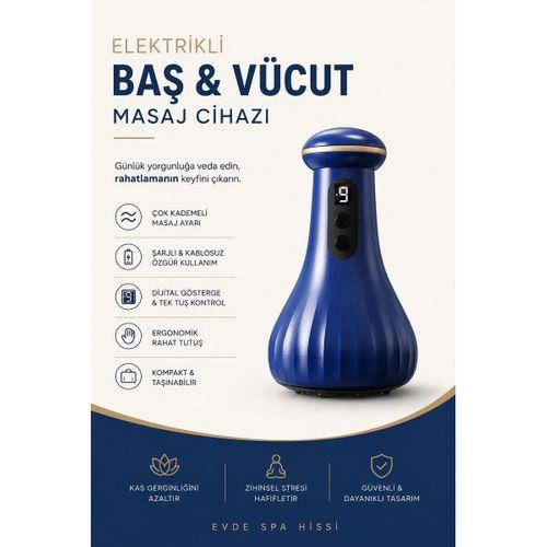 Elektrikli Baş, Vücut Masaj Cihazı , Dijital Göstergeli