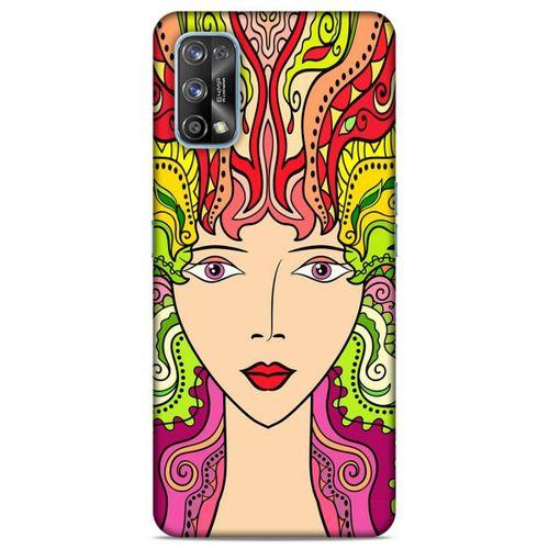 Lopard Oppo Realme 7 Pro Uyumlu Kılıf Sürreal Yüzler ♀ (42) Rugged Armor Kılıf Desenli