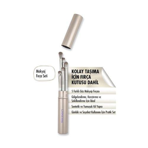 Silver Pro Collection 5'li Göz Makyaj Fırça Seti 5142 - Saklama & Taşıma Kutusu İle