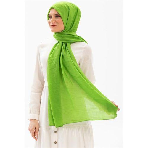 Düz Vual Kumaş Şal Fıstık Yeşili fysl