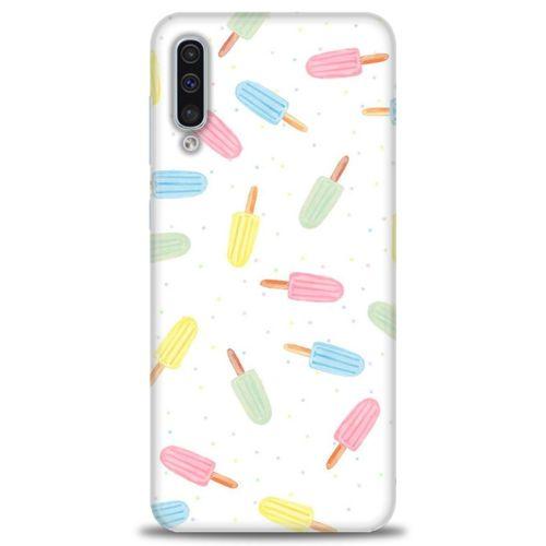 Samsung Galaxy A50 Kılıf HD Baskılı Kılıf - Renkli Dondurmalar + Tam Ekran Koruyucu