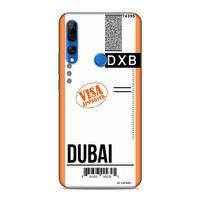 Huawei Y9 Prime 2019 Kılıf Uçak Bileti Dubai Arka Kapak Koruma Desenli Full Koruyucu