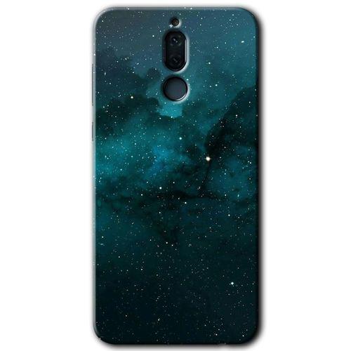 MRCİLETİSİM Huawei Mate 10 Lite Kılıf HD Desen Baskılı Arka Kapak + Temperli Cam - Yıldızlararası