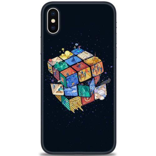 iPhone XS Max Kılıf HD Baskılı Kılıf - Küplerdeki İnsanlar + Tam Ekran Koruyucu