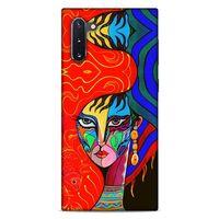 Lopard Samsung Galaxy Note 10 Uyumlu Kılıf Sürreal Yüzler ♀ (10) Full Koruma Kılıfı Desenli