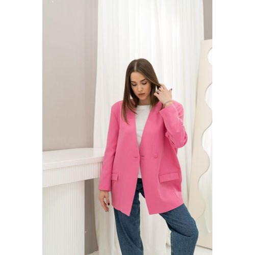 Pembe Eteği Lastikli Ceket
