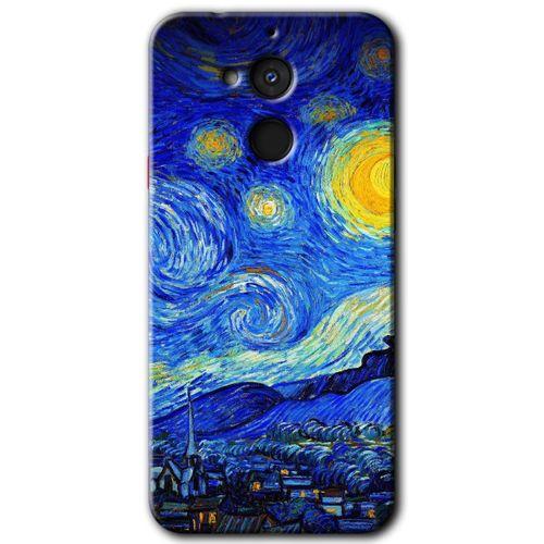 Potkal Hediye Fabrikası General Mobile GM 8 Kılıf HD Desen Baskılı Arka Kapak - Starry Night