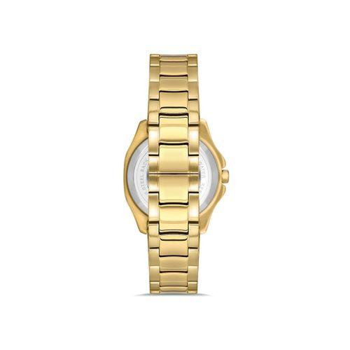 Ferro FL43008A-B6 Quartz Çelik Altın Rengi Yeşil Kadran 31 mm Kadın Kol Saati