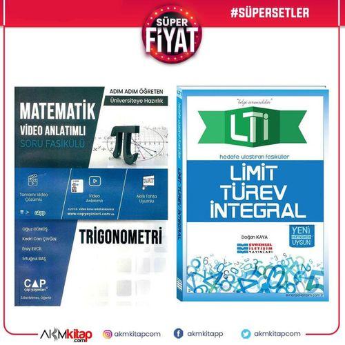 Çap Yayınları Trigonometri ve Evrensel İletişim Limit Türev İntegral Seti 2 Kitap