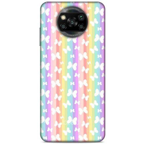 Xiaomi Redmi Poco X3 Kılıf Kelebek Etkisi (11) Tam Koruma Su Yeşili