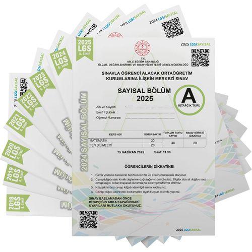 2025 8 Sınıf LGS Tıpkı Basım Çıkmış Soru 8+8 Deneme Paketi (Say+Söz) Türkiye Geneli Dijital Çözümlü