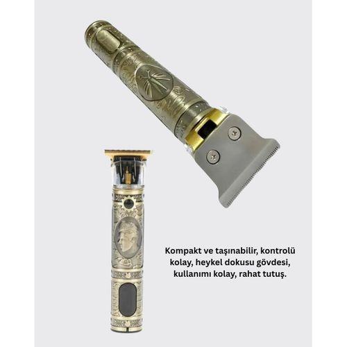 Güçlü Motorlu, 4 Kılavuz Taraklı Kompakt Saç Kesme Makinesi – Uzun Pil Ömürlü