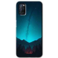 OPPO Oppo A92 Kılıf HD Desen Baskılı Arka Kapak - Night Fores Mount