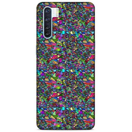 Lopard Oppo A91 Uyumlu Kılıf Soyut Sanat (31) Baskılı TPU Kılıf