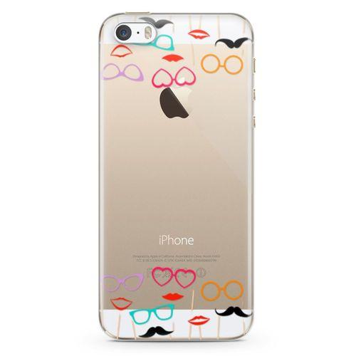 Apple iPhone 5s Kılıf Cerceveler Arka Kapak Koruma Desenli Full Koruyucu