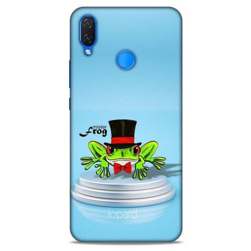 Huawei Psmart 2019 Kılıf FunnyMaX (7) Telefon Kılıfı Açık Mavi Kurbağa